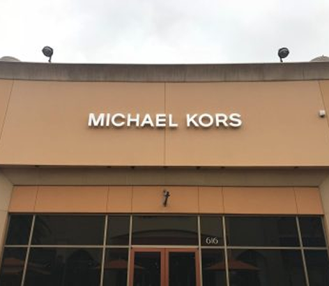 Michael Kors Sign outside of Store