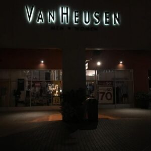Van Heusen channel letter LED sign