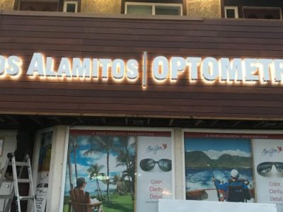 Los Alamitos Optometry - Los Alamitos, Orange CountyScope of work: Fabricate and install reverse lit outdoor channel letters