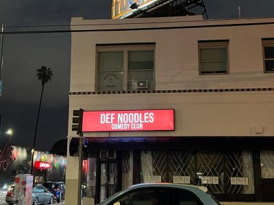 Custom light box sign for Def Noodles